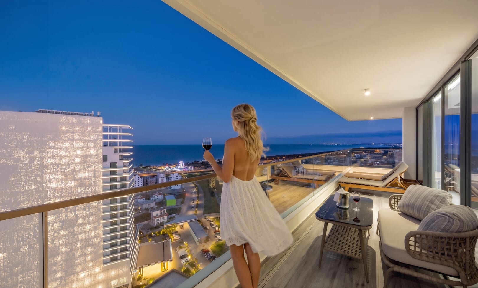 Luxury accommodation background