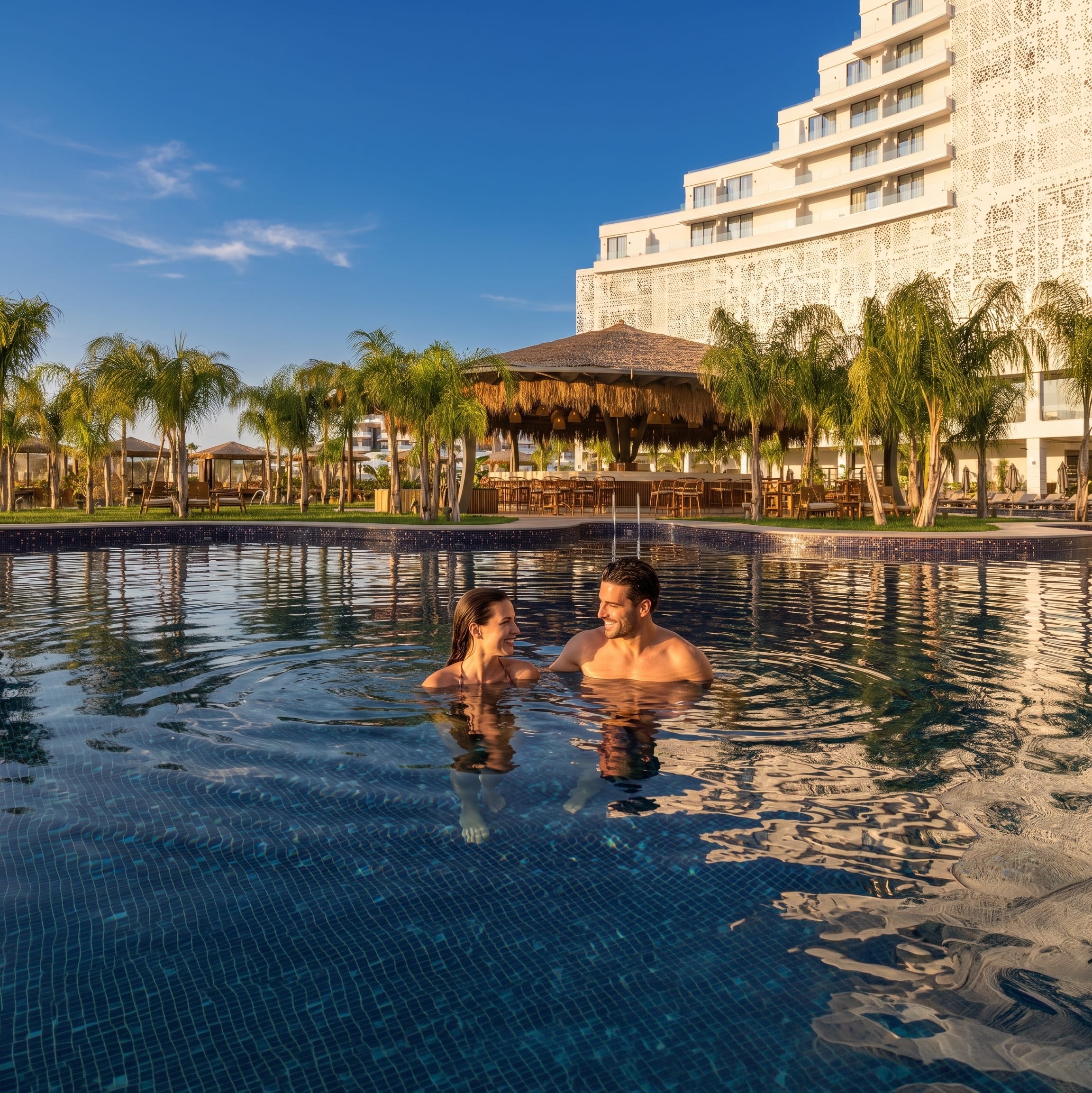Luxury accommodation background